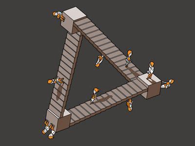 The Staircase How To Draw Stairs Never Ending Staircase Optical