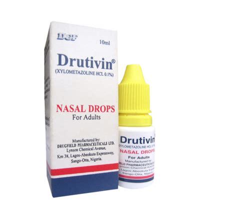 Drutivinâ Nasal Drops Drugfield Pharmaceuticals Ltd