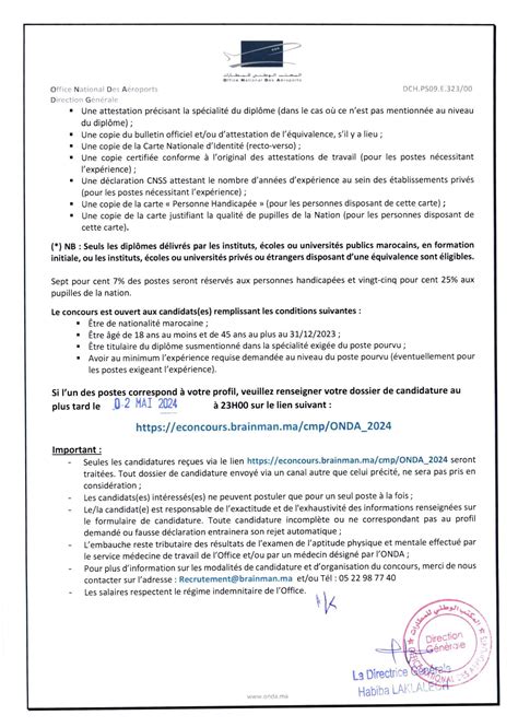 Concours De Recrutement ONDA 2024 220 Postes Dreamjob Ma