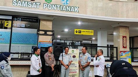 Direktur Utama Pt Jasa Raharja Kunjungi Samsat 1 Pontianak