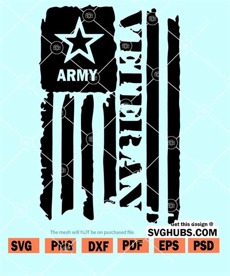 Us Army Veteran Svg Svg File Cut Cricut