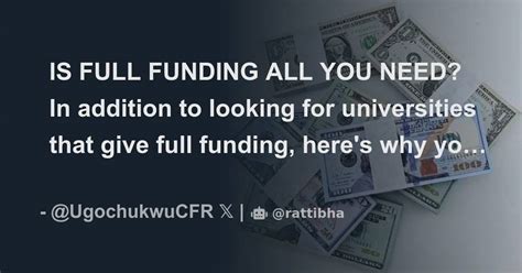 IS FULL FUNDING ALL YOU NEED In Addition To Looking For Universities