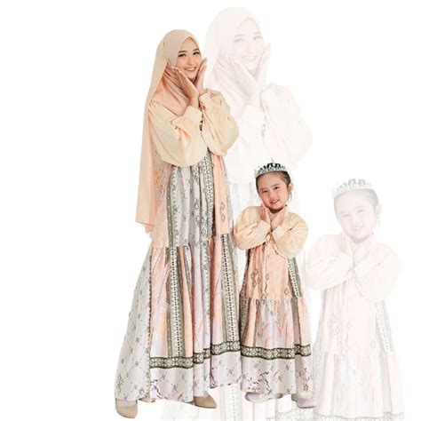 Jual Sukahijab Athalia Dress Gamis Dewasa Motif Printing Bahan Silk