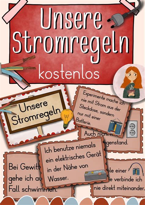 Unsere Stromregeln Kostenlose Plakate Unterrichtsmaterial In Den