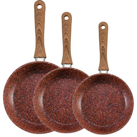 Jml Copper Stone Non Stick Frying Pan Set Robert Dyas