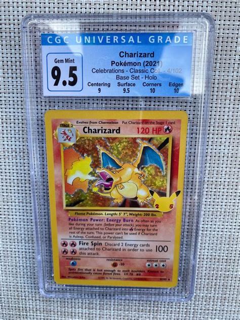 The Pokémon Company Graded Card CGC 9 5 Charizard CEL BS Catawiki