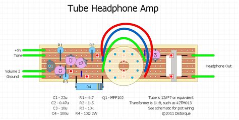 StompBoXed - The Guitar Pedal Builders Repository: 12AX7 Tube Headphone Amp