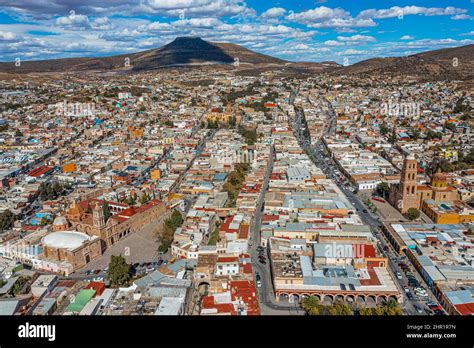 Sombrerete Zacatecas Mexiko Luftaufnahme Der Magischen Stadt