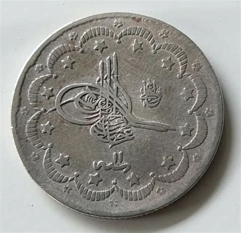 M Nze Kurush Kurus Piaster Silber Ottoman Silver Coin