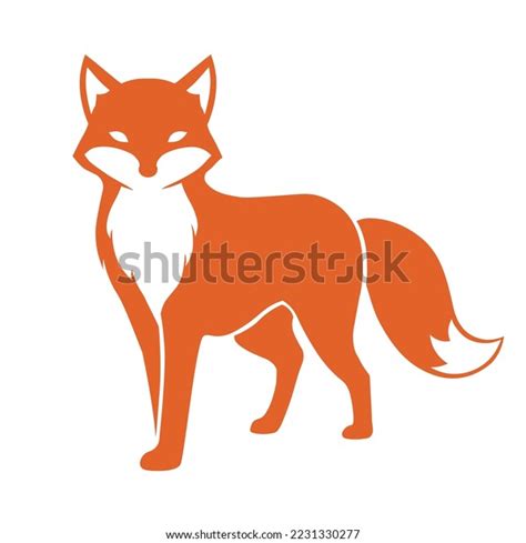 Emblem Design Red Fox Silhouette Animal Stock Vector (Royalty Free) 2231330277 | Shutterstock