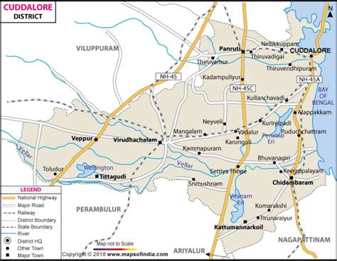 Buy Cuddalore District Map online