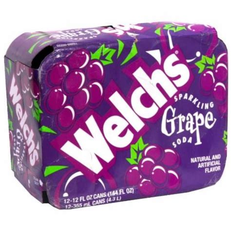 Welch's Grape Soda, 12 Cans/12 Fl Oz - Kroger