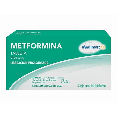 Metformina Medimart Mg Liberaci N Prolongada Tabletas Walmart