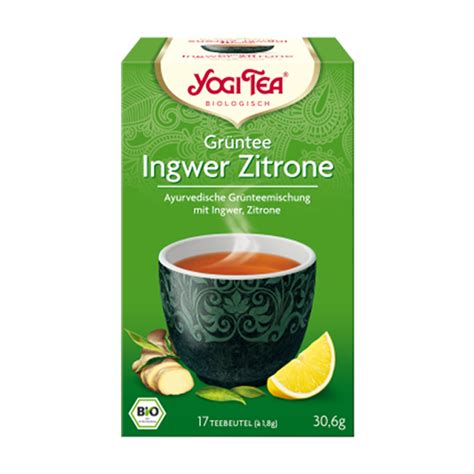 YOGI TEA Bio Grüntee Ingwer Zitrone online kaufen FROGcoffee de