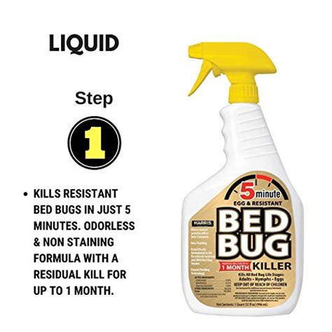 Harris 5 Minute Bed Bug Killer Value Bundle Kit 32oz Liquid Spray