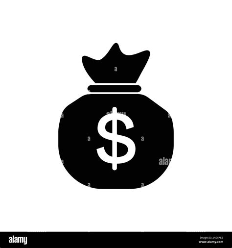 Money Bag Vector Icon In Flat Style Moneybag With Dollar Sign