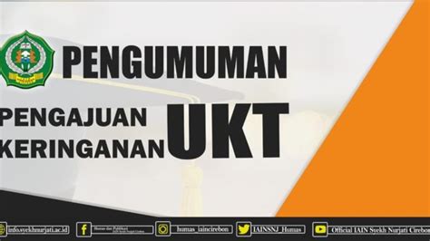 Pengumuman Keringanan Ukt Uin Siber Syekh Nurjati Cirebon