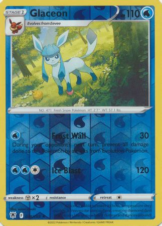 Glaceon Astral Radiance Reverse Holo Rare Shady Bloom