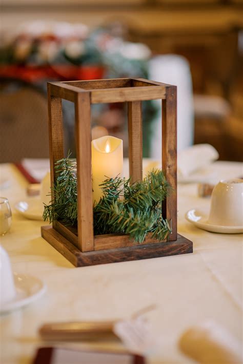 Wooden Lantern Wedding Centerpiece Etsy