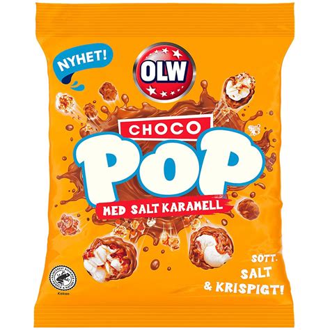 OLW Choco Pop Salted Caramel 80g Naschhaus Schweden Shop