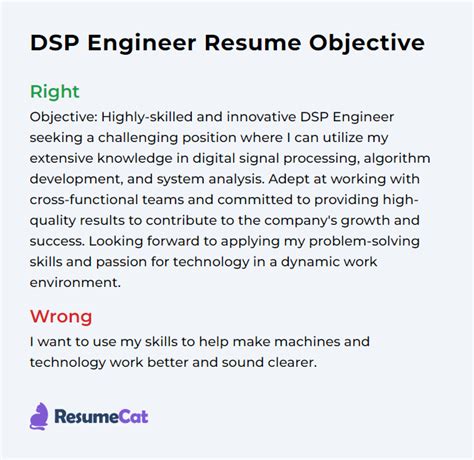 Top Dsp Engineer Resume Objective Examples Resumecat