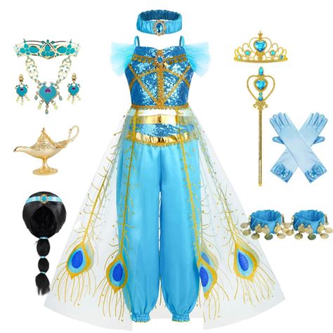 Costume De Princesse Jasmine Pour Fille Robe Daladdin