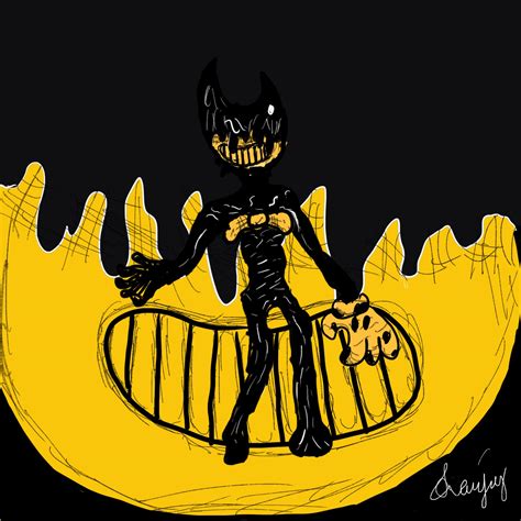 It Took Me Three Hours To Make This Bendy And The Ink Machine Fan Art Rthe8bitryanreddit