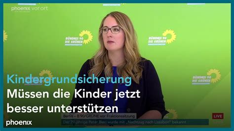 Pressekonferenz Mit Katharina Dr Ge U A Zur Kindergrundsicherung Am