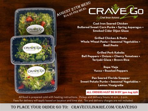 Crave 2 Go Menu August 27th Copy Crave Culinaire