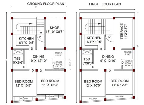 Residence Home Plan House Elevation Front Elevation Autocad Villa