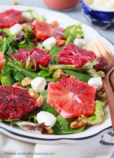 Blood Orange Salad With Blood Orange Vinaigrette Aromatic Essence