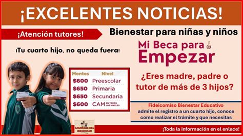 Mi Beca Para Empezar Realiza El Registro De Un Cuarto Beneficiario