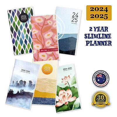 2024 2025 Planner 2 Year Month To View Slim Pocket Diary Personal