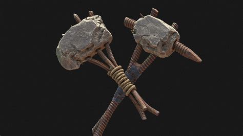 Hatchet Pickaxe Tool Skins For Rust 3d Model By 45 Off