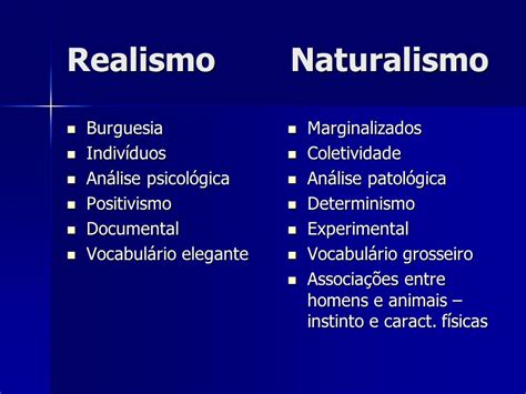 Diferença Entre Naturalismo E Realismo - Diferenca Entre Naturalismo E Realismo - FDPLEARN