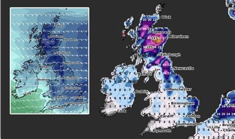 Snow Radar Live Maps New Weather Chart Shows All Of Uk Hit See Each Regions Snow Depth