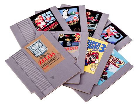 Nintendo NES Cartridge Coasters | Nes cartridge, Nintendo nes, Classic ...