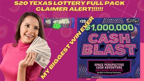 Biggest Win Of My Life Full Pack Of Cash Blast Texas Scratch Off