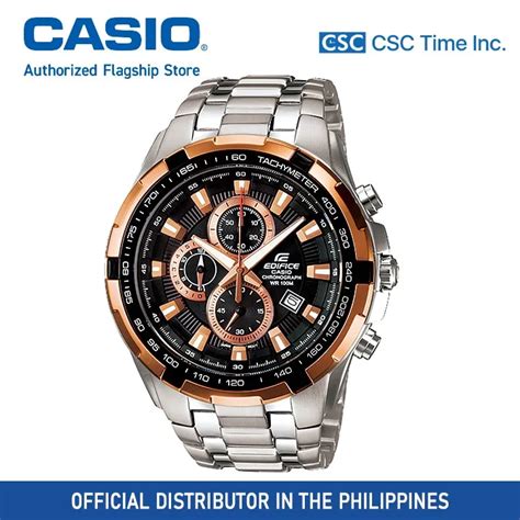 Casio Edifice EF 539D 1A5VUDF Silver Stainless Steel Strap 100 Meter