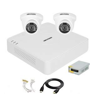 HIKVISION 4 Channal TURBO HD DVR 1080p 1Pcs Indoor Camera 2 MP 2Pcs