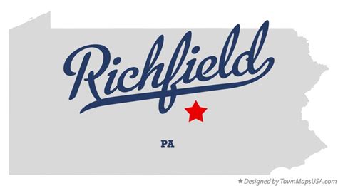 Map of Richfield, PA, Pennsylvania