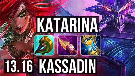 KATA Vs KASSADIN MID Penta 19 2 16 Legendary 700 Games EUW