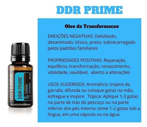 Pin By Claudia Maria De Moraes Olivei On Doterra Ddr Prime Doterra