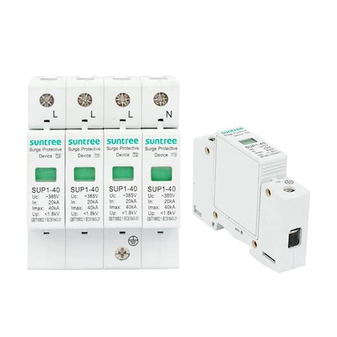 Suntree Ac Surge Protector System Spd Device Sup1 40 1pole 275vac 20 40ka T2 Model Tuv Ce