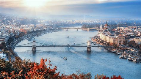 Cities Budapest Bridge City Hungary River Hd Wallpaper Peakpx