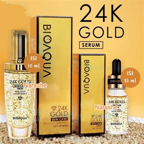 Jual BIOAQUA 24K Gold Serum Hyaluronic Acid Moist Essence Original BPOM