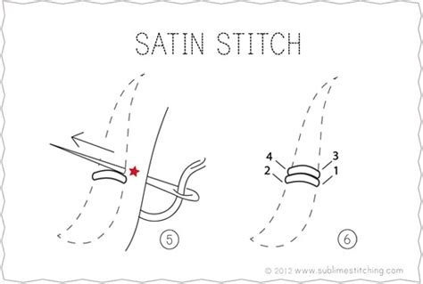 Embroidery How To Satin Stitch Sublime Stitching