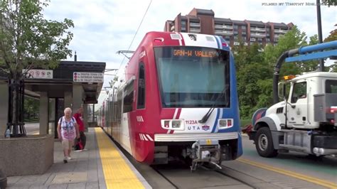 Lightrail In Salt Lake City Utah 2018 Youtube