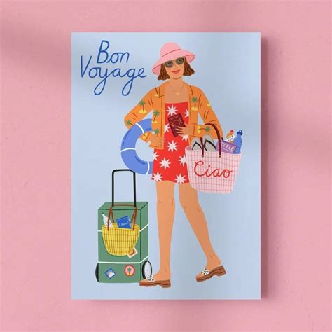 Carte Bon Voyage Royaume MELAZIC Cupcakes Ateliers Et Objets Cadeaux