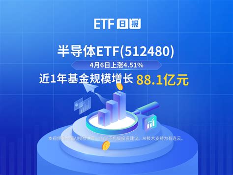 半导体etf（512480）4月6日上涨451，近1年基金规模增长881亿元凤凰网视频凤凰网